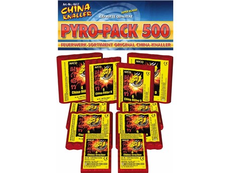 Pyro- Pack 500:   60-teilig    Das ultimative Knallerset für "Knallfrösche"    (Kategori