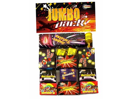 JUMBO Pack:   Mega - Sortiment für die jungen Feuerwerksbegeisterten, 172x Spaß für ALLE! 