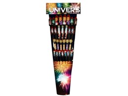 UNIVERS:   Das Powersortiment mit 28 effektstarken, farbenprächtigen Raketen!    (Ka