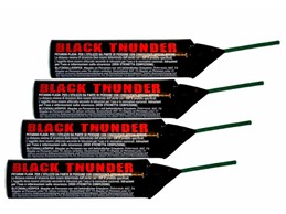 Black Thunder:   Black Thunder ca. 30g mit Vorbrenner   Blitzknaller KAT F4       Abgab